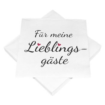 Servietten "Lieblingsgäste"